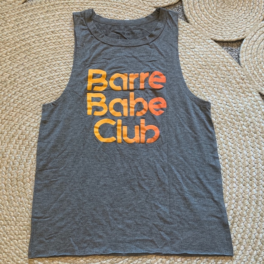 Gray Barre Babe Club Tank Top